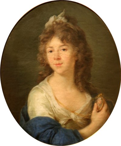 Portrait of Madame Roland by Jean Jacques Francois Le Barbier